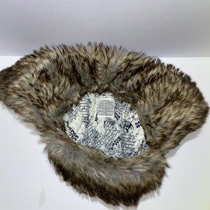 Mad Bomber Olive Green Faux Fur Trapper Hat Size L
