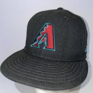 New Era 59Fifty On-Field Arizona Diamondbacks Black Baseball Cap Size 7 3/8