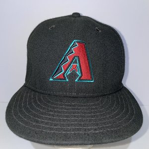 New Era 59Fifty On-Field Arizona Diamondbacks Black Baseball Cap Size 7 3/8
