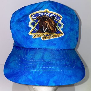Camel Smooth Character Blue Tie-Dye Vintage Baseball Cap