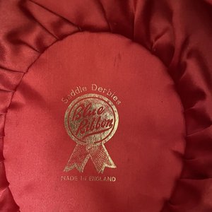 Blue Leather Ribbon Co. Black Vintage Bowler Derby Hat Size 6 3/4 England