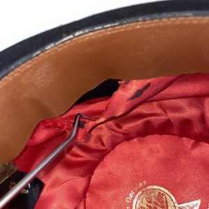 Blue Leather Ribbon Co. Black Vintage Bowler Derby Hat Size 6 3/4 England