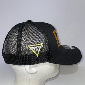 Monster Jam JCB DIGatron Black Trucker Hat