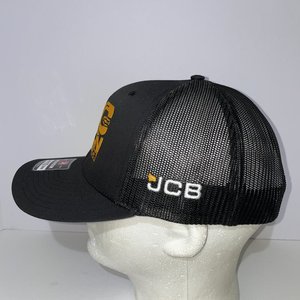 Monster Jam JCB DIGatron Black Trucker Hat