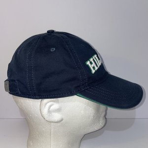 Tommy Hilfiger Spell-Out Embroidered Dad Hat Navy Blue & Sea Green