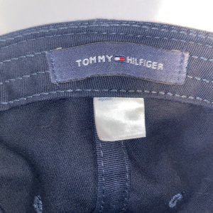 Tommy Hilfiger Spell-Out Embroidered Dad Hat Navy Blue & Sea Green