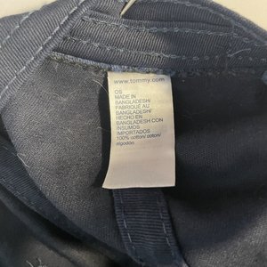 Tommy Hilfiger Spell-Out Embroidered Dad Hat Navy Blue & Sea Green