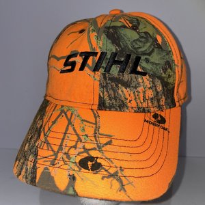 Stihl Outfitter Orange Mossy Oak Camo Baseball Cap