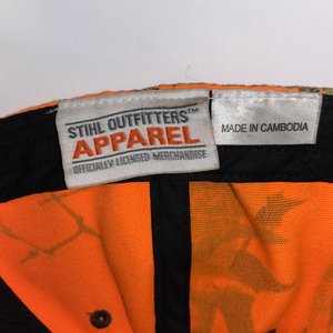 Stihl Outfitter Orange Mossy Oak Camo Baseball Cap