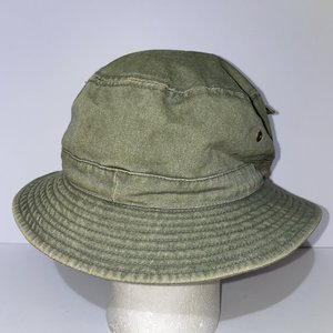 Dorfman Pacific Vintage Stash Pocket Fishing Bucket Hat Olive Green Size L/XL