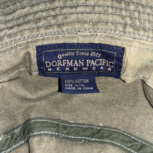 Dorfman Pacific Vintage Stash Pocket Fishing Bucket Hat Olive Green Size L/XL