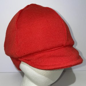 Italian Wool Vintage Red Winter Cycling Cap