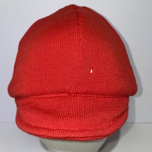 Italian Wool Vintage Red Winter Cycling Cap