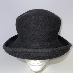 Helen Kaminski Australia Black Wool Bucket Hat Size L