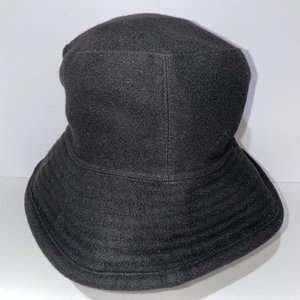 Helen Kaminski Australia Black Wool Bucket Hat Size L