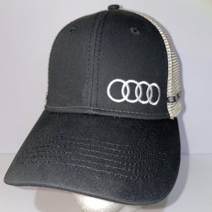 Audi Official 4-Ring Black Trucker Hat