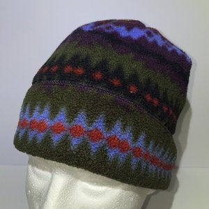 Aztec Fleece Lined Beanie Size M Made in USA