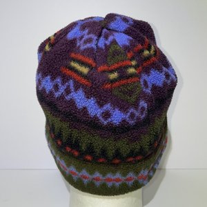 Aztec Fleece Lined Beanie Size M Made in USA