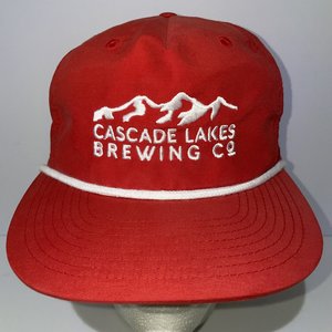 Cascade Lakes Brewing Co. Red Drawstring Blockhead Cap