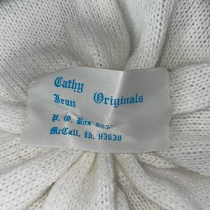 Cathy Jean Originals Vintage Snowflake Wool Pom-Pom Beanie Made in USA