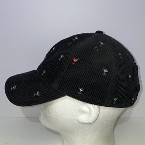 Vineyard Vines Black All-Over Corduroy Baseball Cap