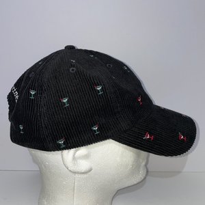 Vineyard Vines Black All-Over Corduroy Baseball Cap