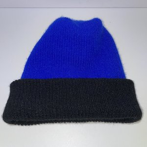 Vintage Ski-Mask Beanie Blue & Black Made in USA
