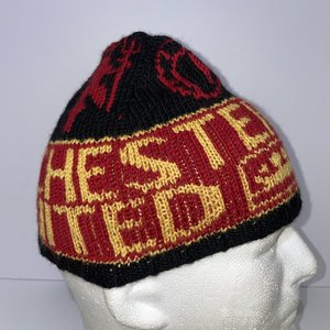 Manchester United Devil Fork Wool Knit Skull Beanie Size S