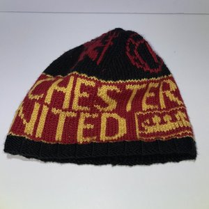 Manchester United Devil Fork Wool Knit Skull Beanie Size S