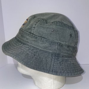 Adams Upscale Oar Waves Circle Patch Boat Gray Bucket Hat Size L