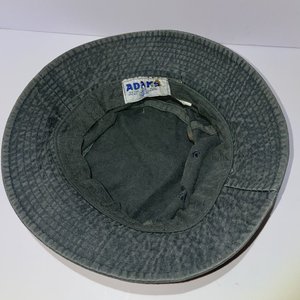 Adams Upscale Oar Waves Circle Patch Boat Gray Bucket Hat Size L