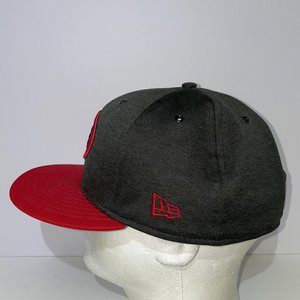 New Era 59Fifty San Francisco 49ers Red Striped Baseball Cap Size 7 1/2