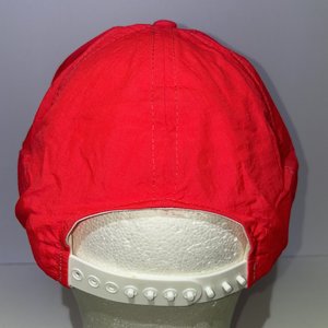 Homelite Neon Pink Drawstring Vintage Blockhead Cap Made in USA