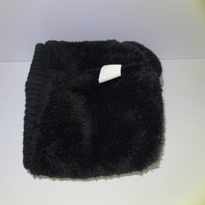 London Fog Red Buffalo Check Fleece Lined Pom-Pom Beanie