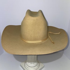Resistol 3X Beaver Las Vegas Puma Tan Cutter Bill Vintage Cowboy Hat Size 6 5/8
