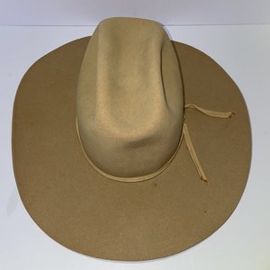 Resistol 3X Beaver Las Vegas Puma Tan Cutter Bill Vintage Cowboy Hat Size 6 5/8