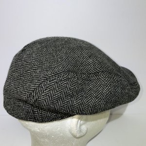 RVCA by PM Tenore Vintage Herringbone Wool Newsboy Flat Cap Size S/M