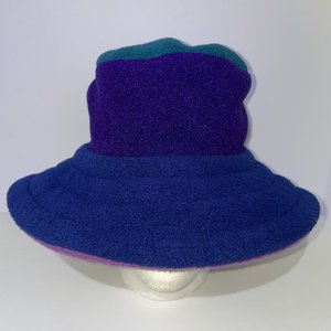 Ester Hatworks Retro Fleece Colorblock Vintage Bucket Hat Made in USA