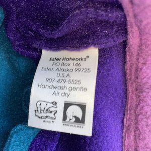 Ester Hatworks Retro Fleece Colorblock Vintage Bucket Hat Made in USA