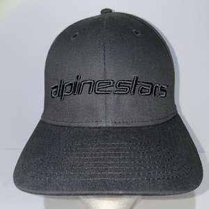 Alpinestars Triple Black Flex-Fit Baseball Cap Size S/M