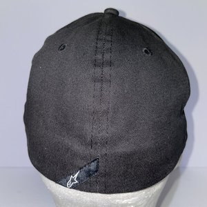 Alpinestars Triple Black Flex-Fit Baseball Cap Size S/M