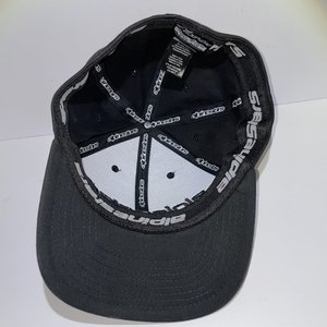 Alpinestars Triple Black Flex-Fit Baseball Cap Size S/M