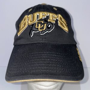 Top of the World Colorado Buffaloes Black Embroidered Relaxed Dad Hat Strapback