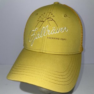 Fjall Raven Yellow Hiking Trucker Hat Size S/M