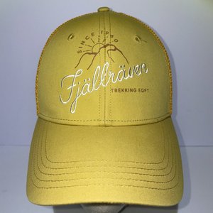 Fjall Raven Yellow Hiking Trucker Hat Size S/M