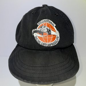 International Racing Vintage Greenbill Black Baseball Cap