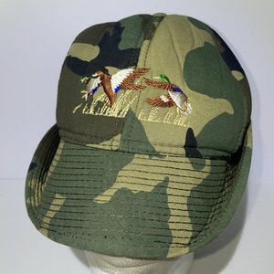 BD Hat Company Vintage Woodland Camo Duck Hunter Hat Size M