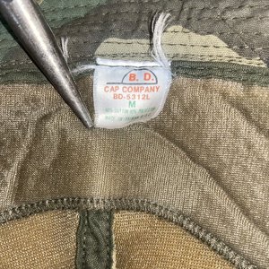 BD Hat Company Vintage Woodland Camo Duck Hunter Hat Size M