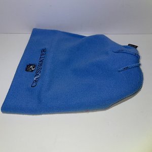 Cross Water Golf Course Beanie Pom-Pom Striped Blue