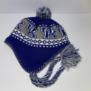 '47 Brand Kentucky Wildcats Ski Cap Tassels Poms Spell Out Winter Warm
